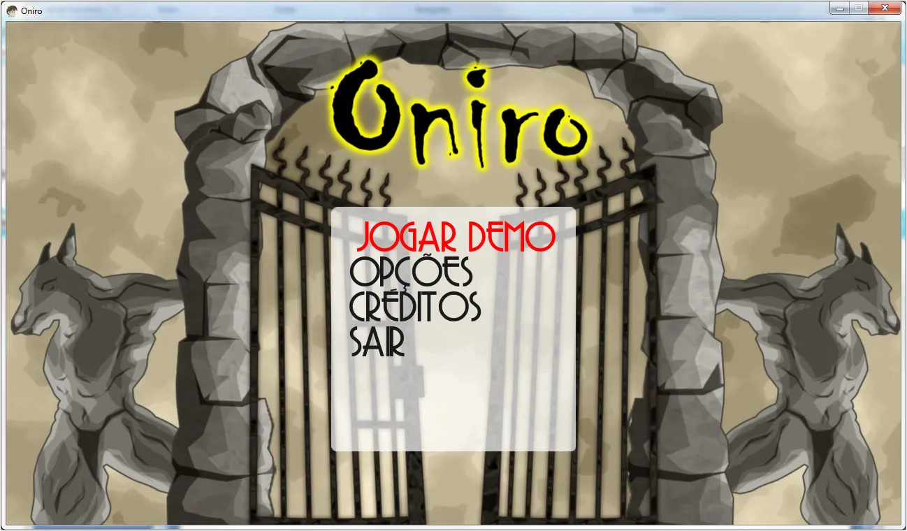 Tela de Menu